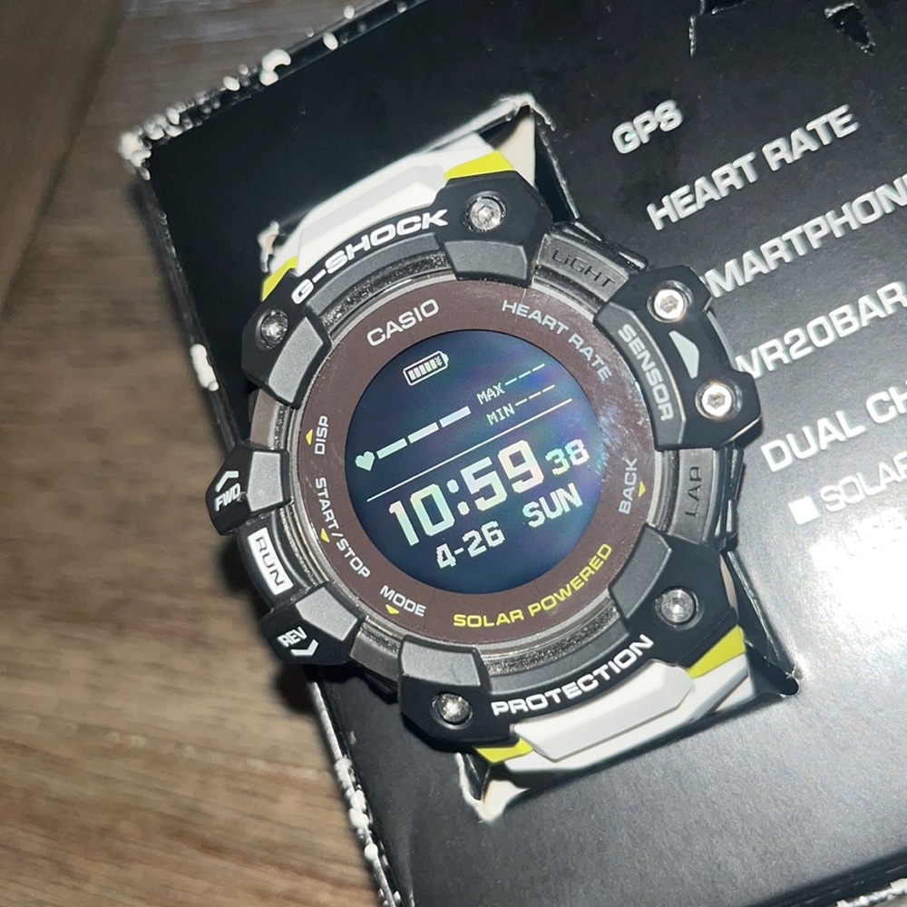 Mens Casio G-Shock Bluetooth Digital Sport Watch GBDH1000-1A7